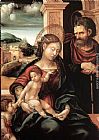 Family Canvas Paintings - Holy Family with the Child St John